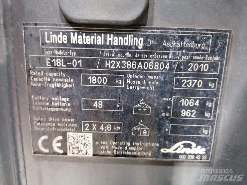 Linde E18L-01 Wózki elektryczne