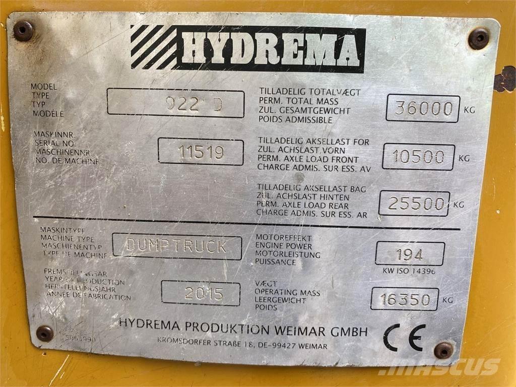 Hydrema 922D Wozidła kolebkowe