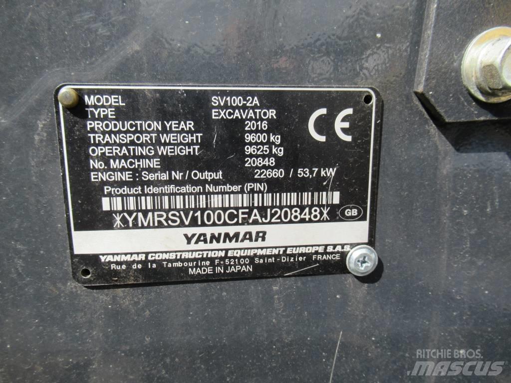 Yanmar SV 100-2A Midikoparki  7t - 12t