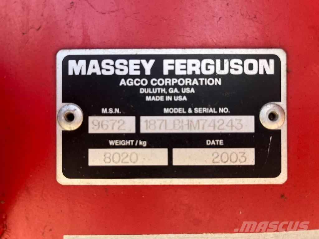 Massey Ferguson 187 Prasy kostkujące