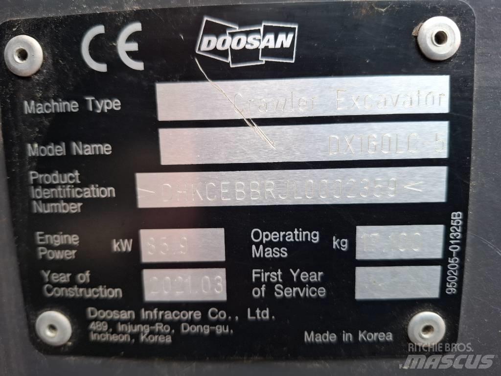 Doosan DX160LC-5 Koparki gąsienicowe