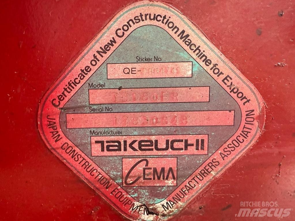 Takeuchi TB 180 FR Midikoparki  7t - 12t