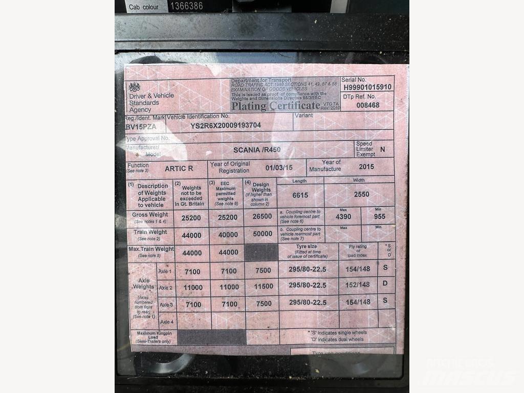 Scania R 450 LA Ciągniki siodłowe