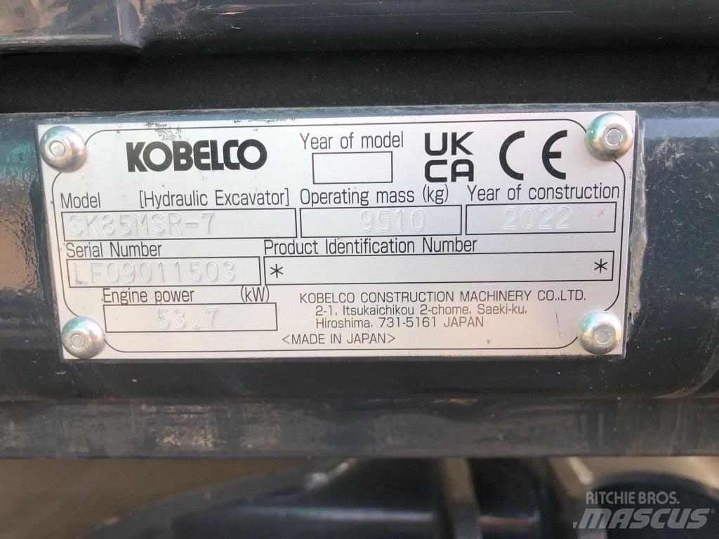 Kobelco SK85MSR-7 Midikoparki  7t - 12t