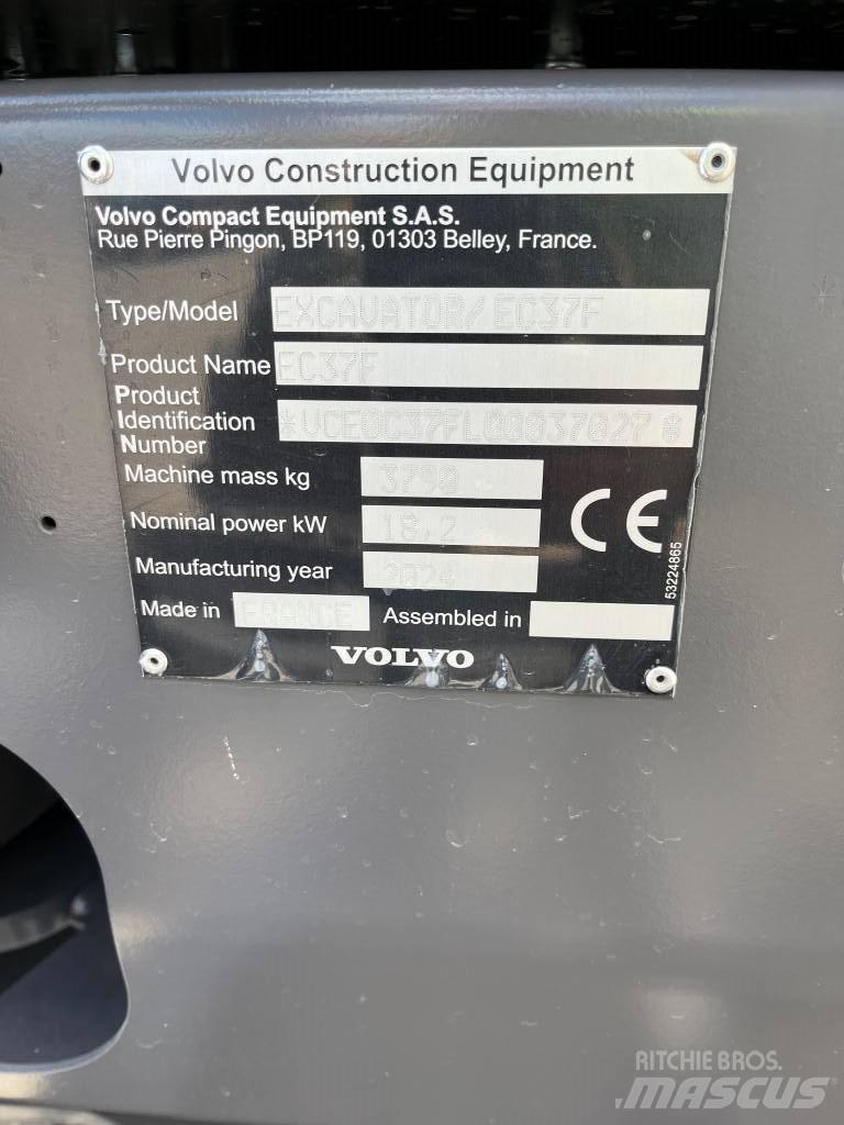 Volvo EC37F Minikoparki