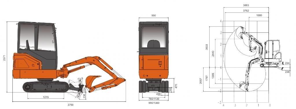 Lonking CDM6020 6020 Koparki gąsienicowe