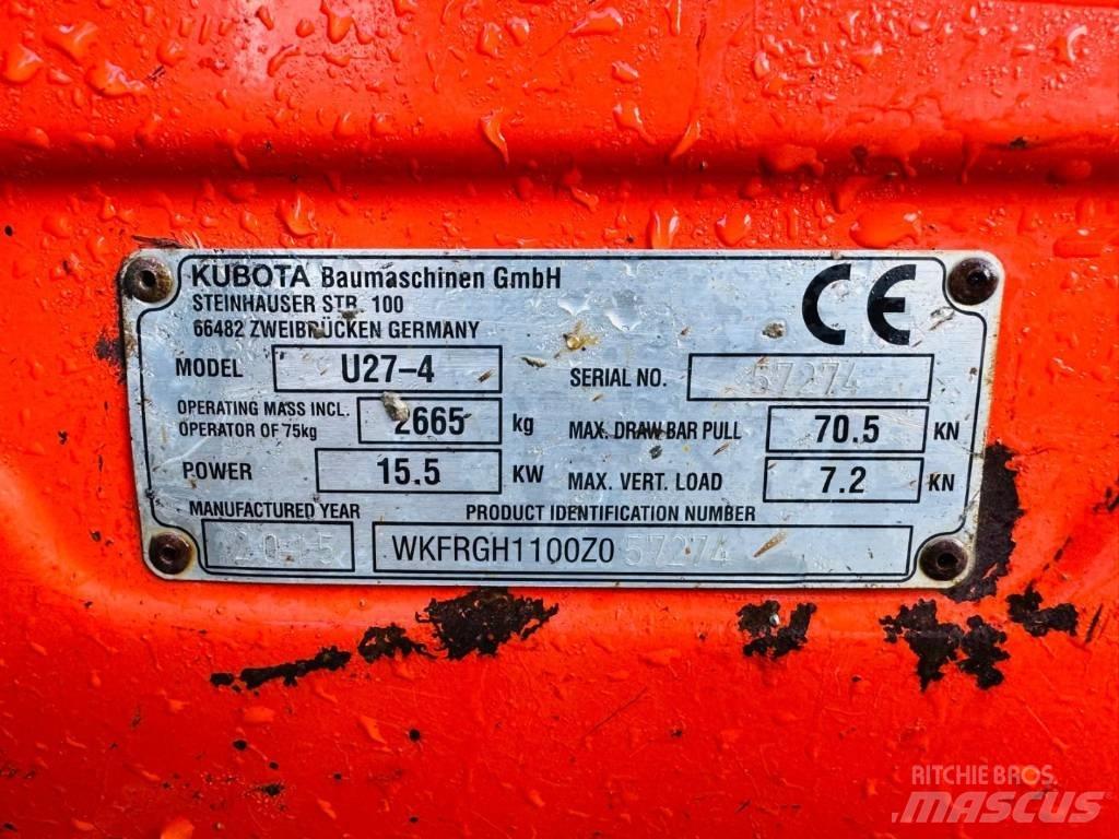 Kubota U 27-4 Minikoparki