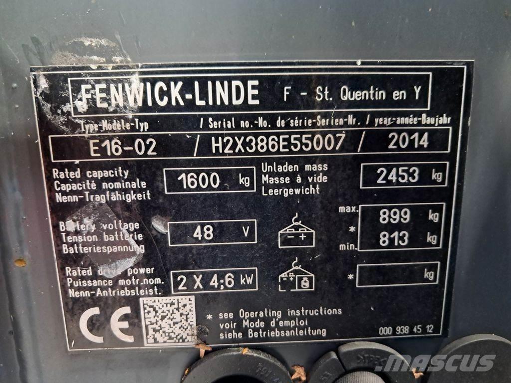 Linde E16-02 Wózki elektryczne