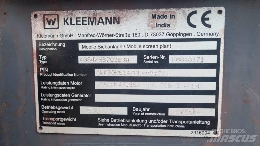 Kleemann MS 703 EVO Przesiewacze mobilne