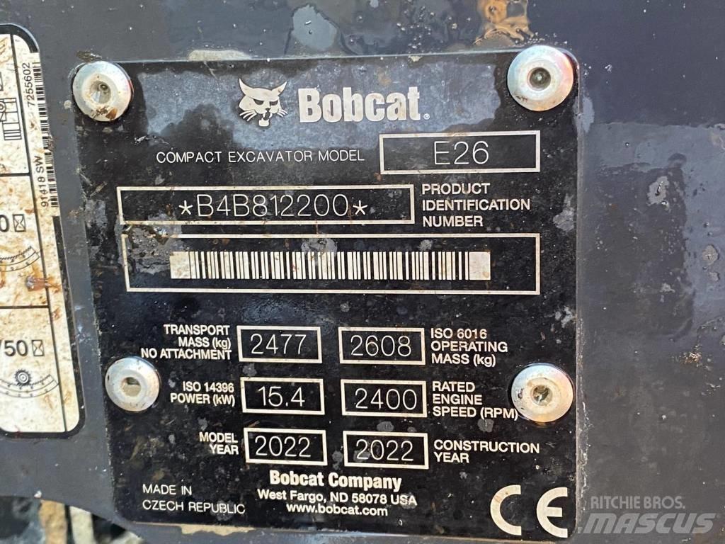 Bobcat E 26 Minikoparki