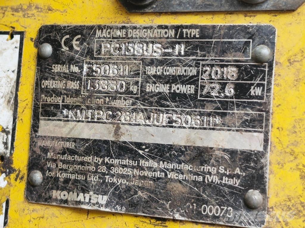 Komatsu PC 138 US-11 Koparki gąsienicowe