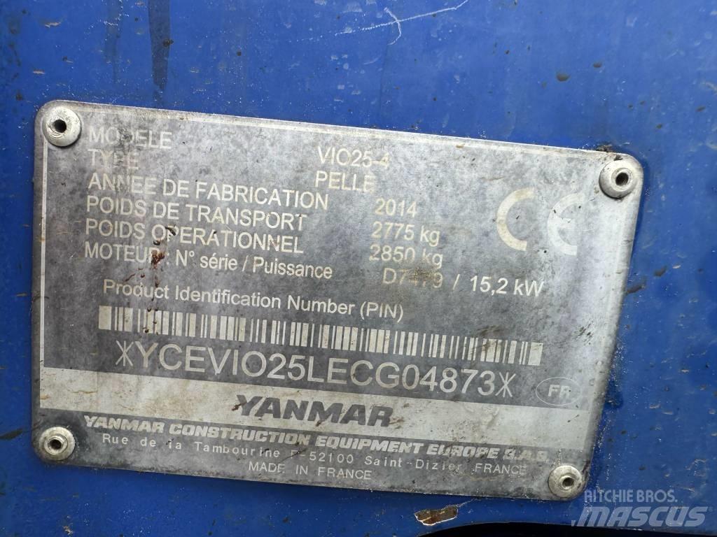Yanmar Vio 25-4 Minikoparki