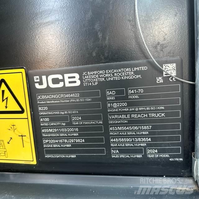 JCB 541-70 Ładowarki teleskopowe