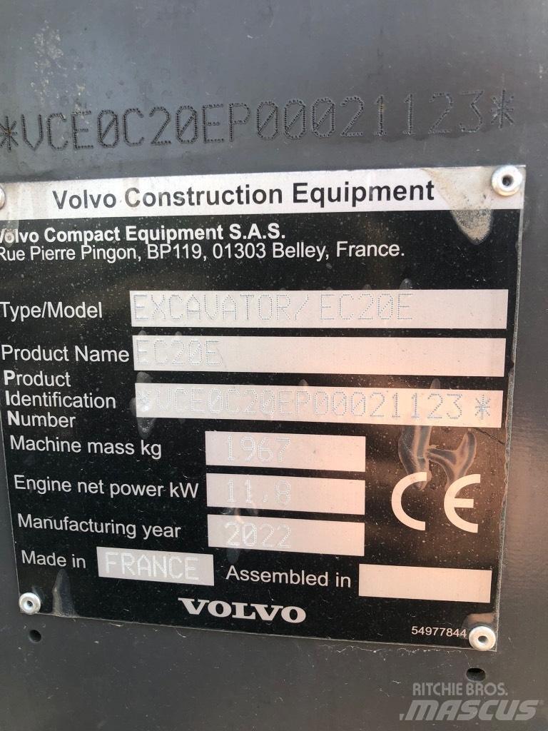 Volvo EC 20 E Minikoparki