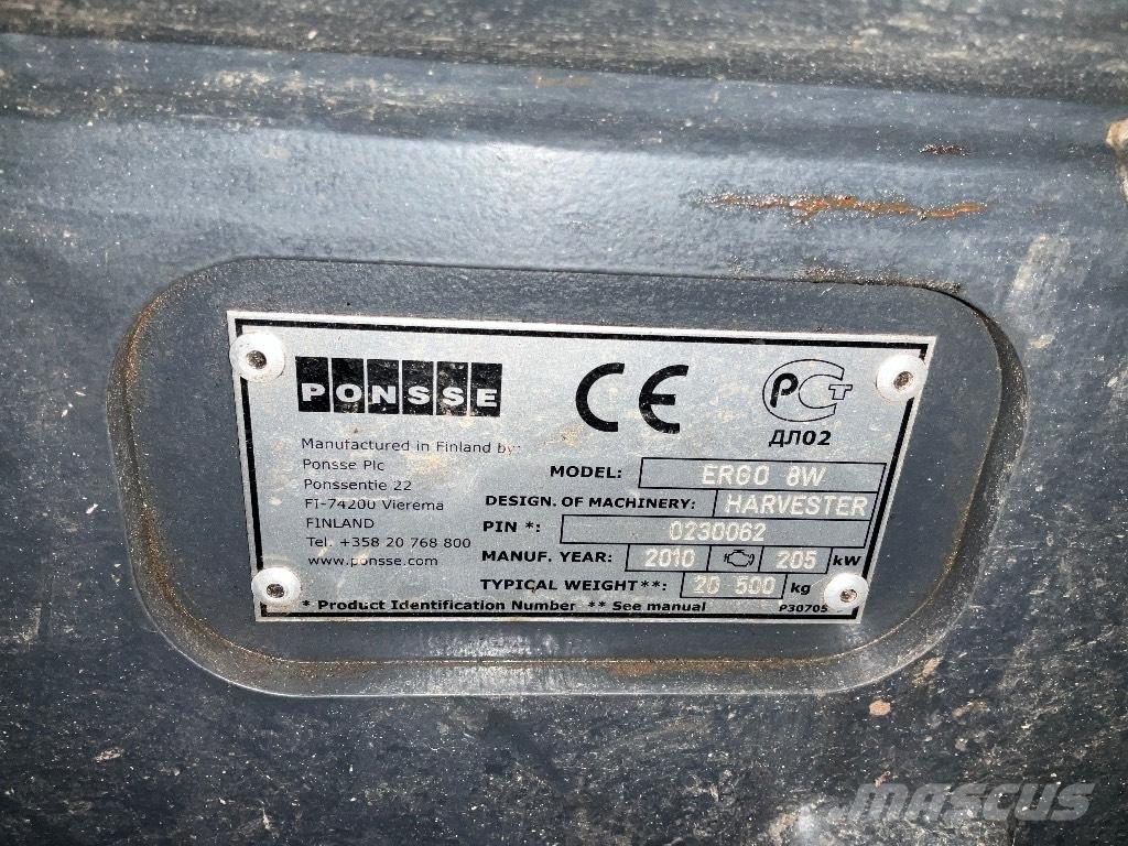 Ponsse ERGO 8W Harwestery