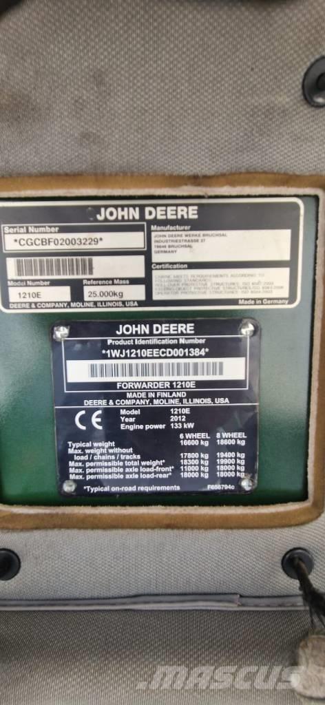 John Deere 1210 E Forwardery