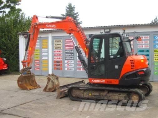 Kubota KX080-4a Koparki gąsienicowe
