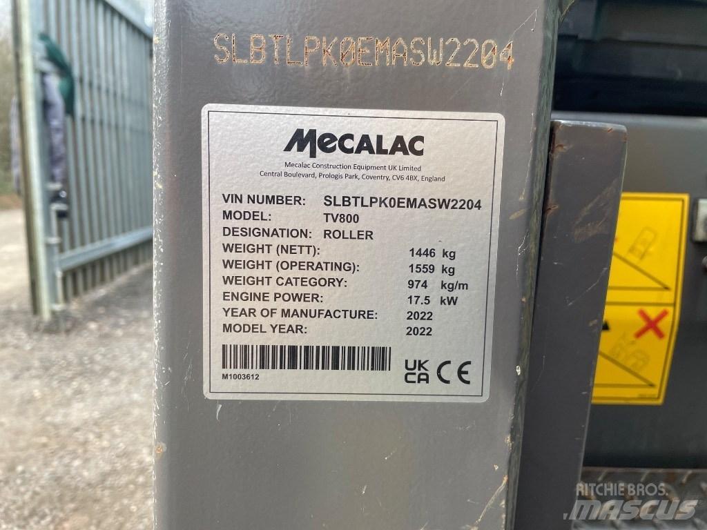 Mecalac TV 800 Walce dwubębnowe