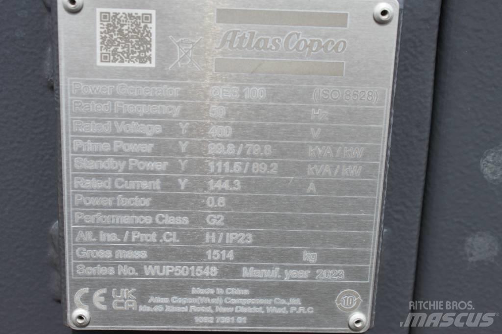 Atlas Copco QES 100 Agregaty prądotwórcze Diesla