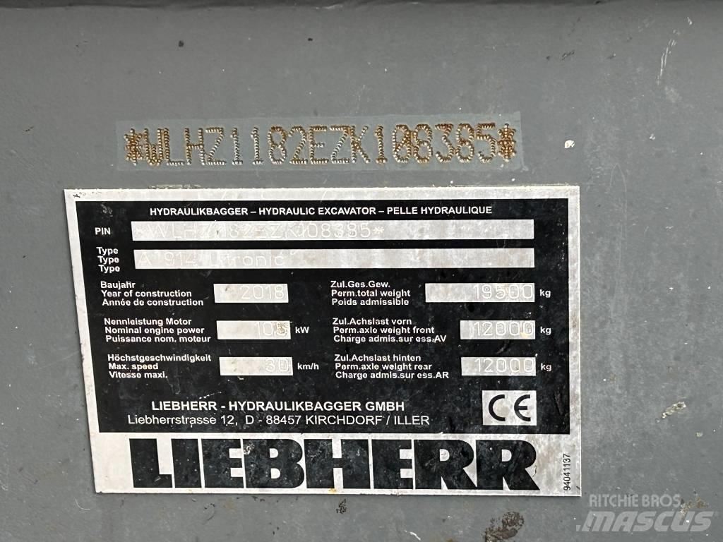 Liebherr A914 / LH18M Magazynowanie - Inne