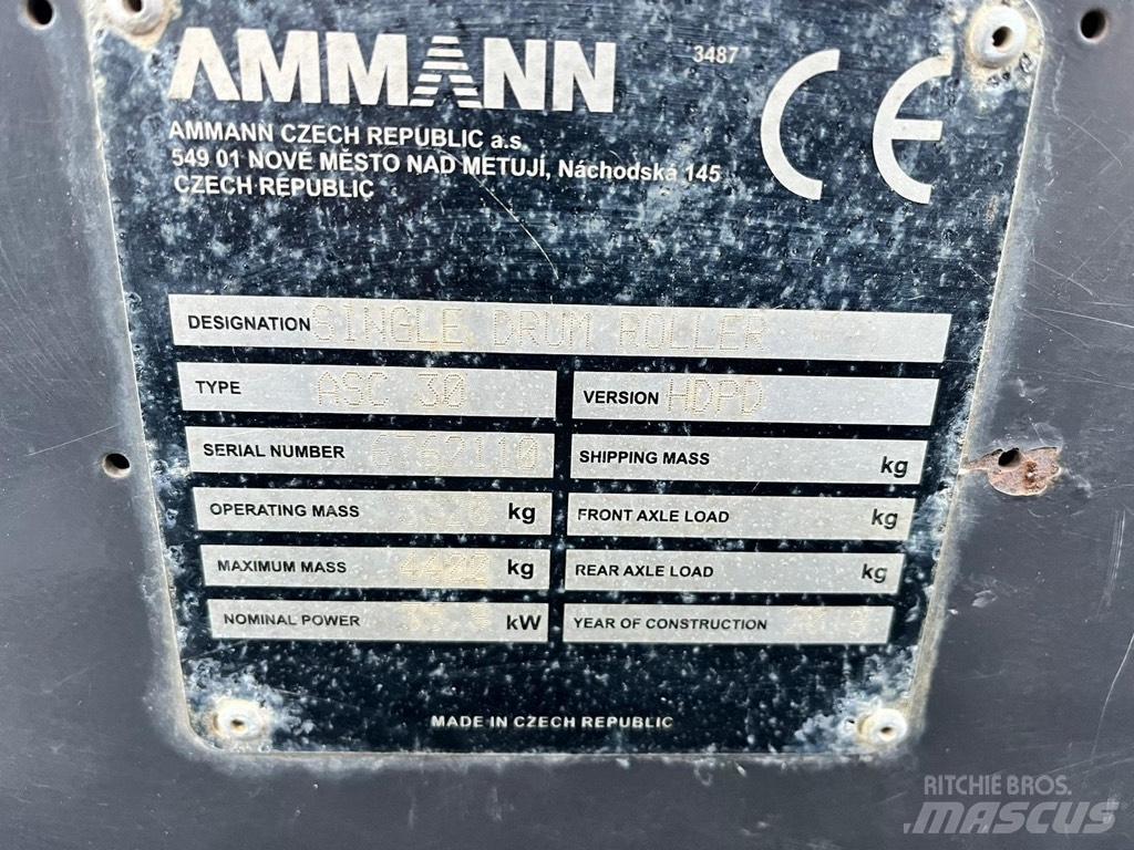Ammann ASC 30 Walce jednobębnowe