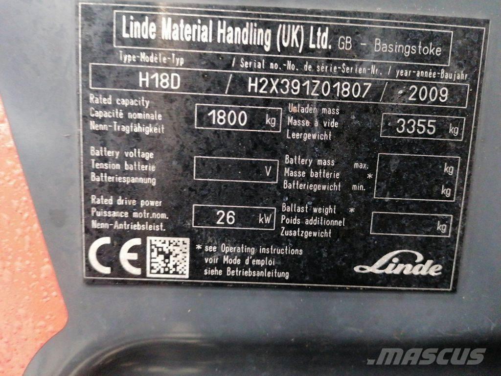 Linde H18D Wózki Diesla