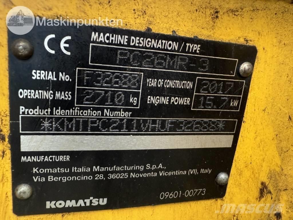 Komatsu PC 26 MR Minikoparki