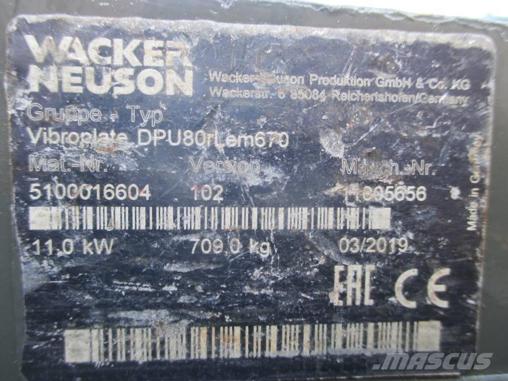 Wacker Neuson DPU 80 Ubijaki wibracyjne
