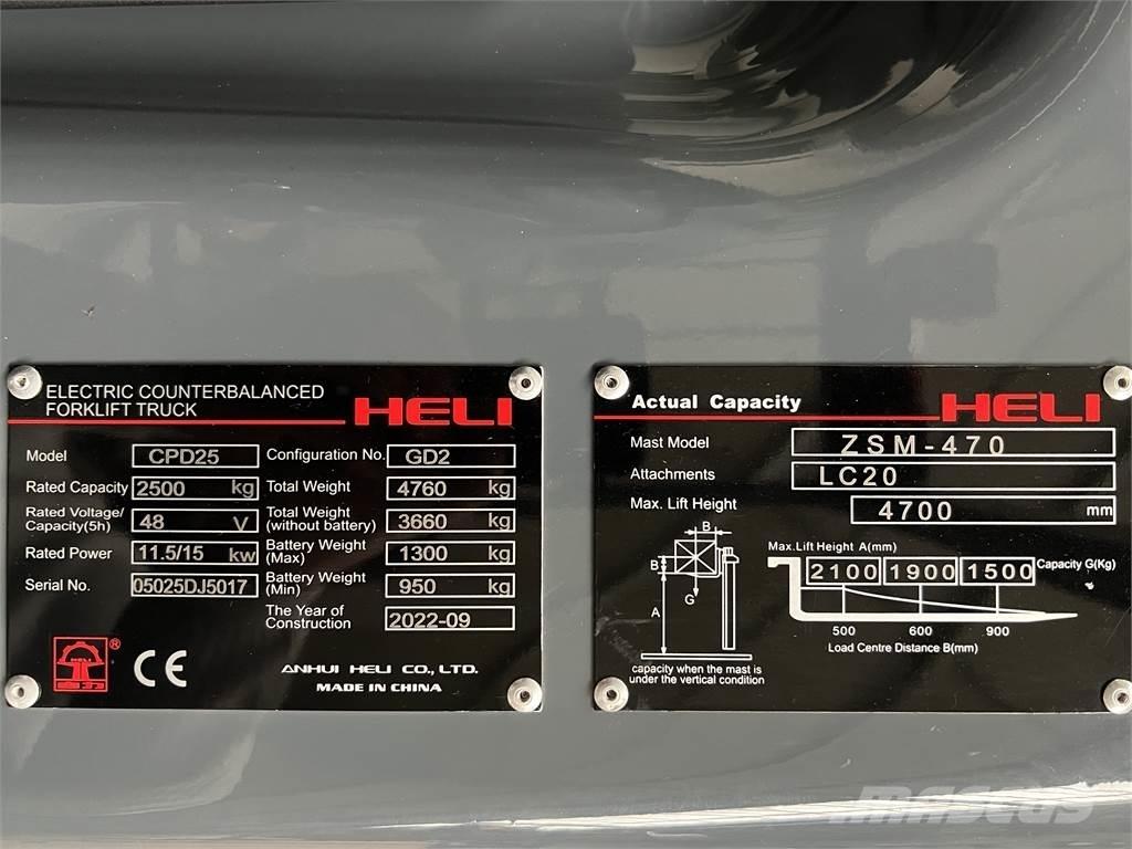 Heli CPD25 GD2 / NEU Wózki elektryczne