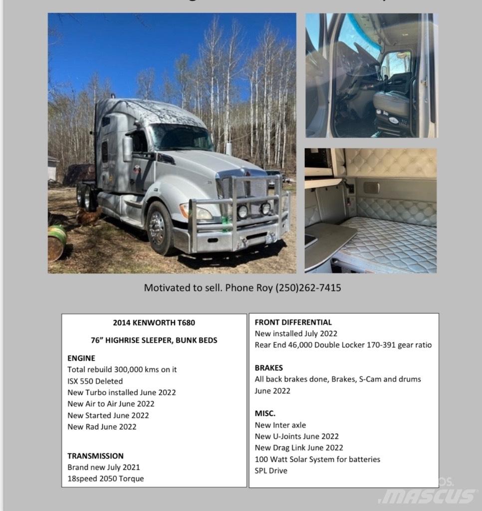 Kenworth T680 Ciągniki siodłowe