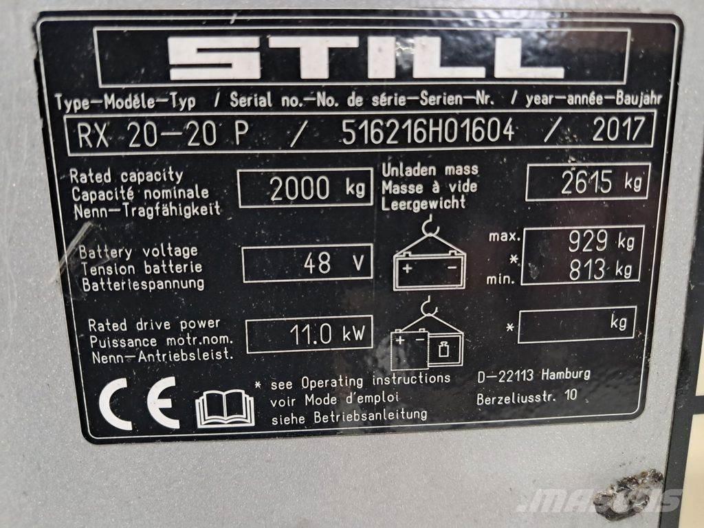 Still RX 20-20 P Wózki elektryczne