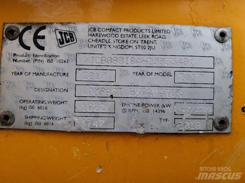 JCB 8018 CTS Minikoparki