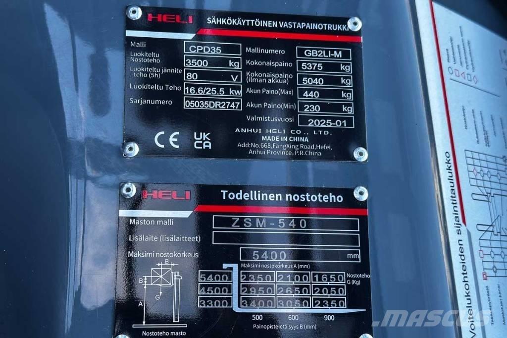 Heli CPD 35 Wózki elektryczne