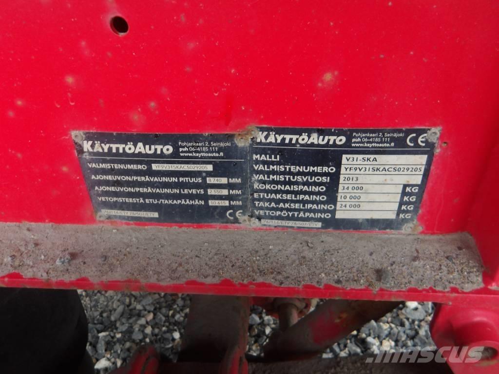  Käyttöauto V31 4 aks Przyczepy wywrotki