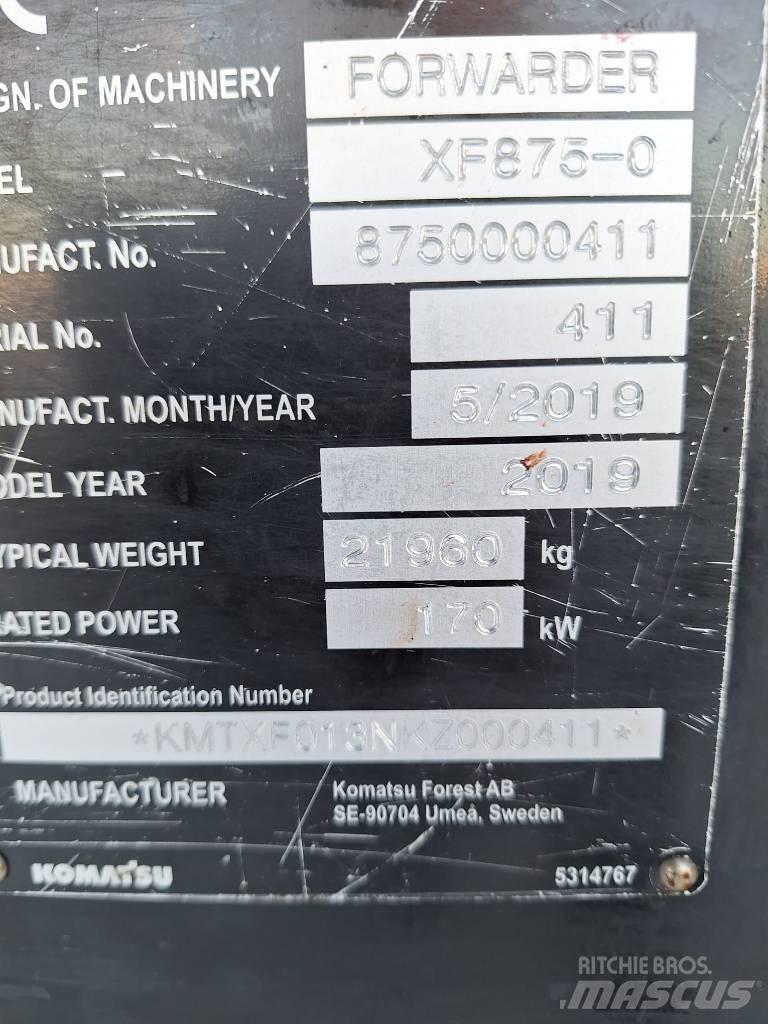 Komatsu 875 Forwardery