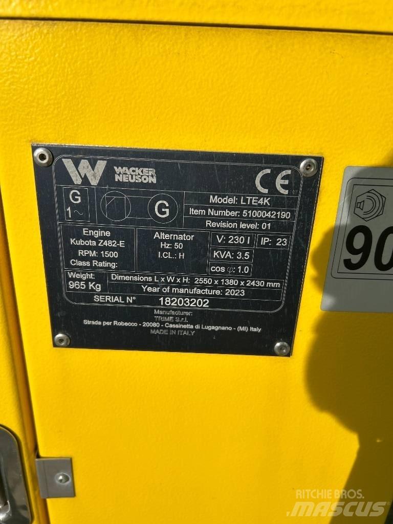 Wacker Neuson LTE4K Wieże oświetleniowe