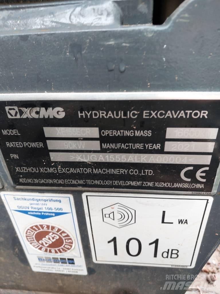 XCMG XE 155 ECR Koparki gąsienicowe