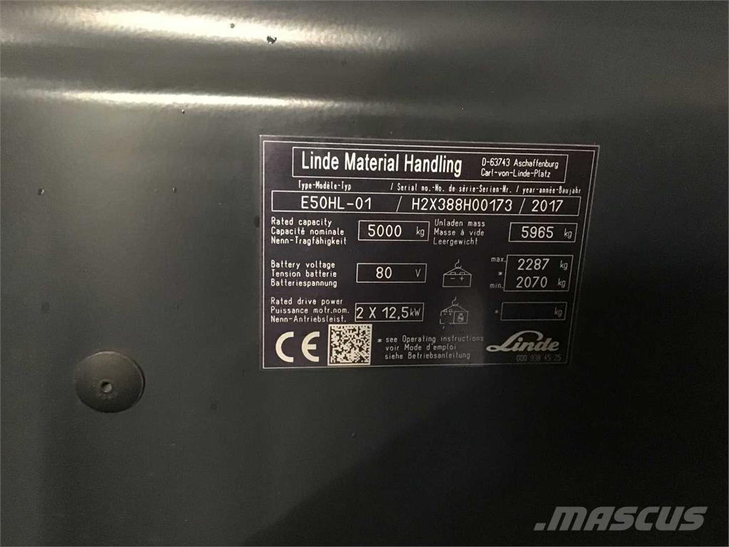 Linde E50HL Wózki elektryczne