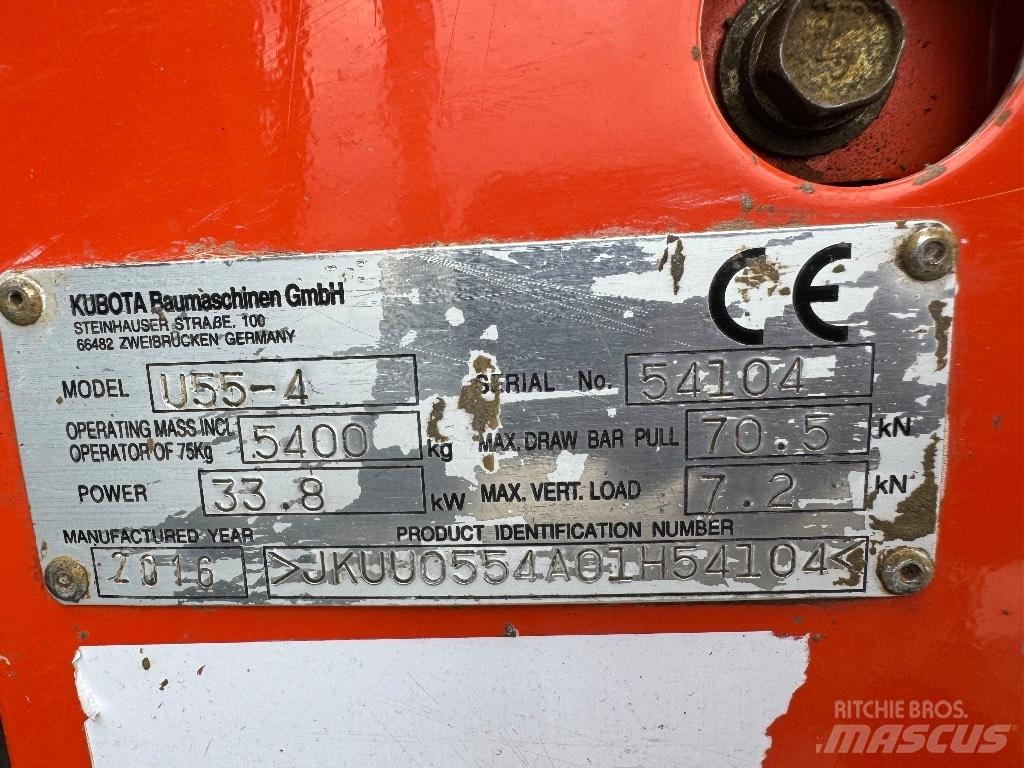 Kubota U 55-4 Minikoparki