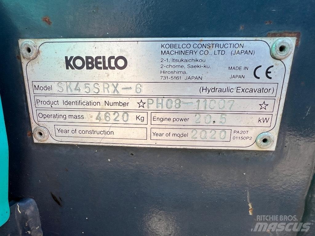 Kobelco SK 45 SRX-6 Minikoparki