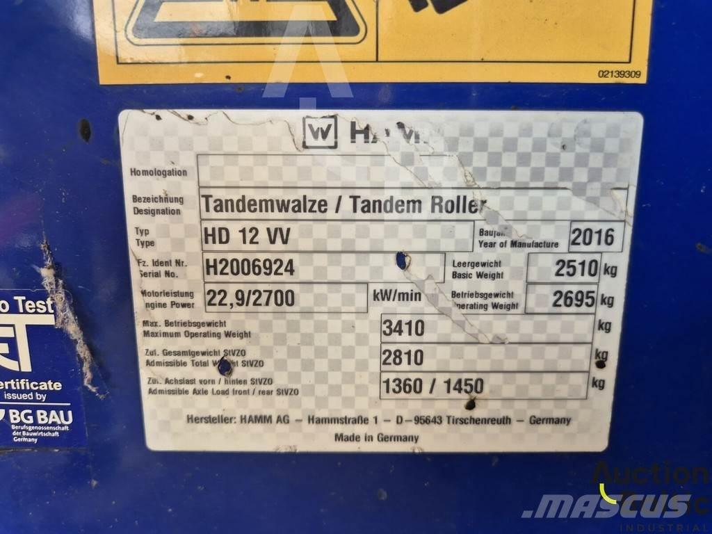 Hamm HD 12 VV Walce inne