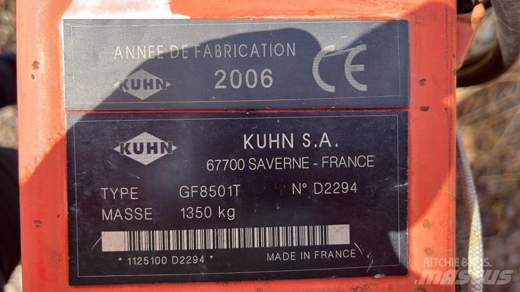 Kuhn GF 8501 T Zgrabiarki i przetrząsacze