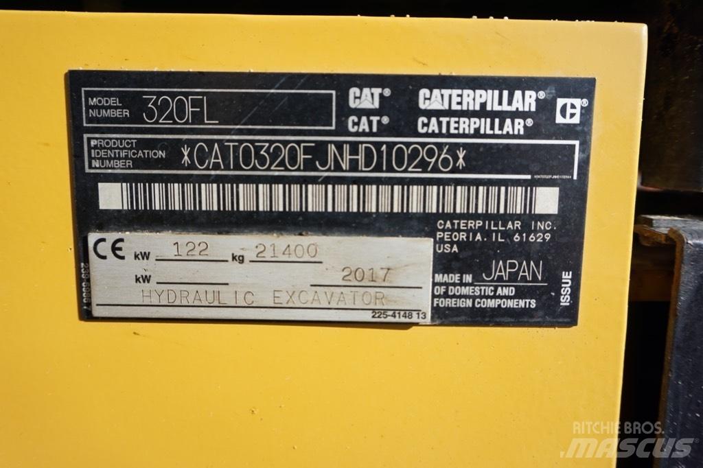 CAT 320 FL Koparki gąsienicowe