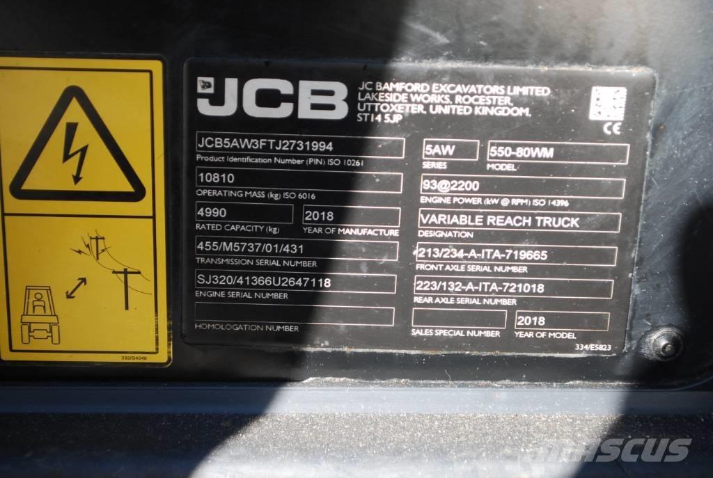 JCB 550-80 Ładowarki teleskopowe