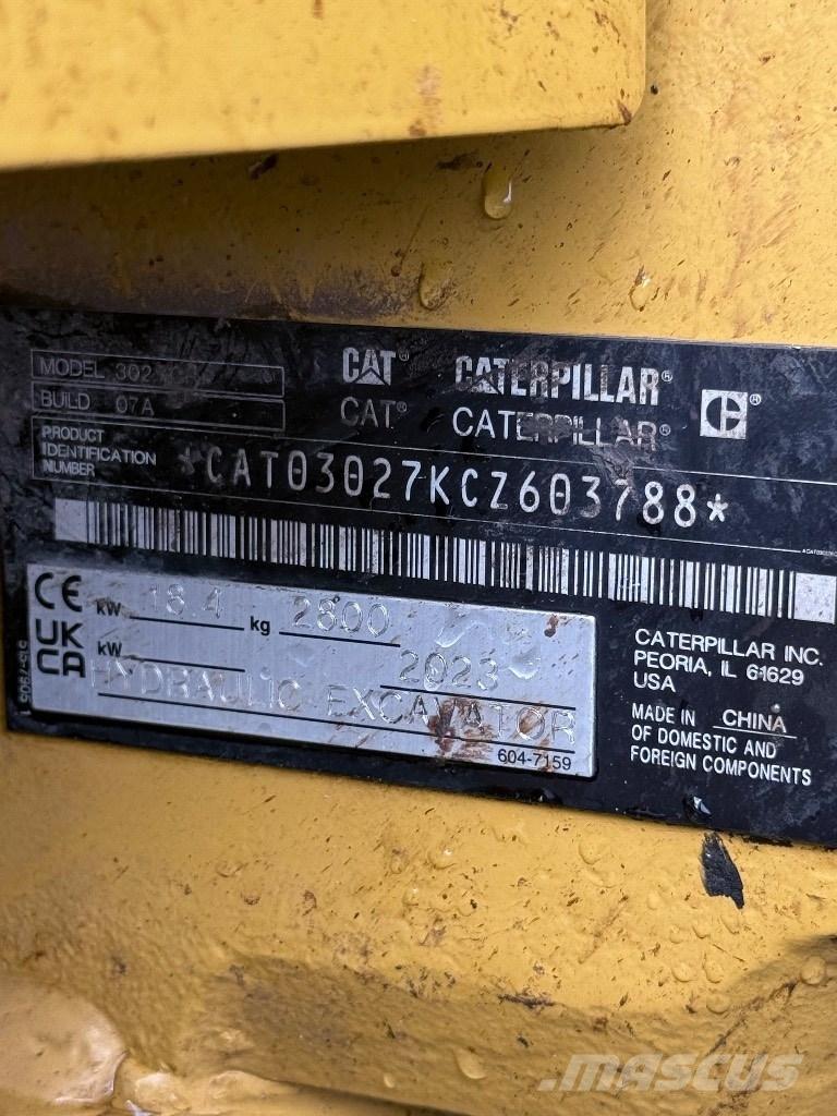 CAT 302.7 CR Minikoparki