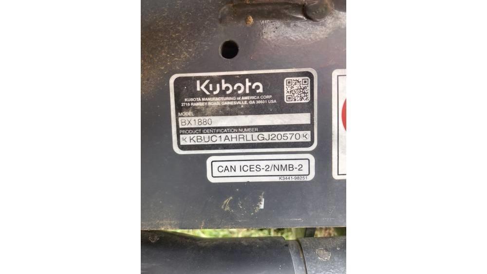 Kubota BX 1880 Ciągniki rolnicze