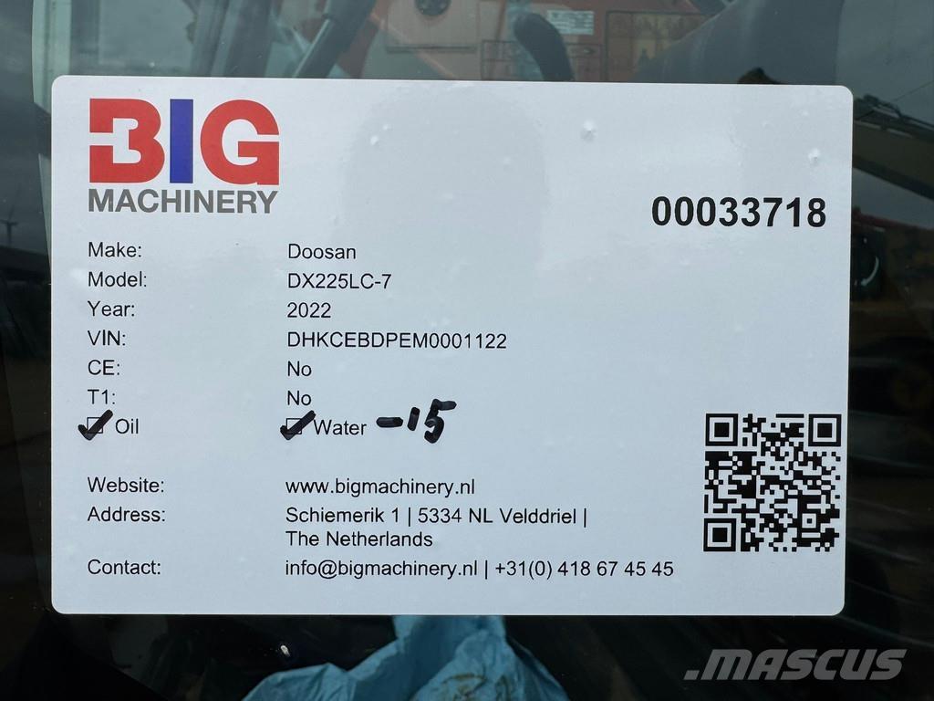 Doosan DX225LC-7 Koparki gąsienicowe