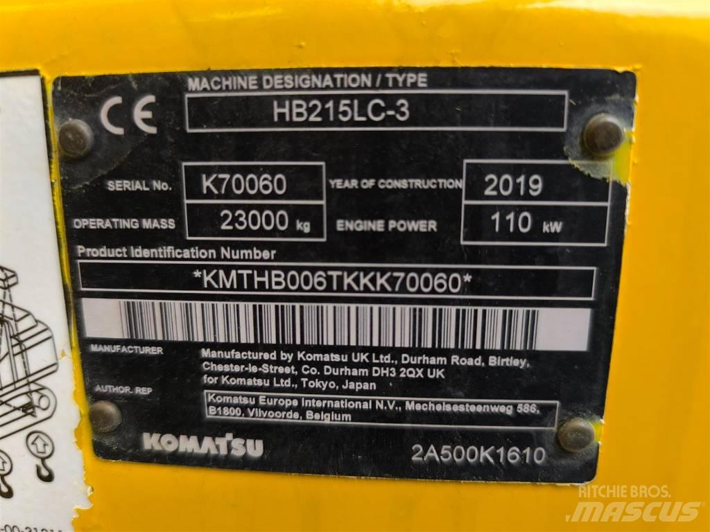 Komatsu HB 215 LC-3 Koparki gąsienicowe