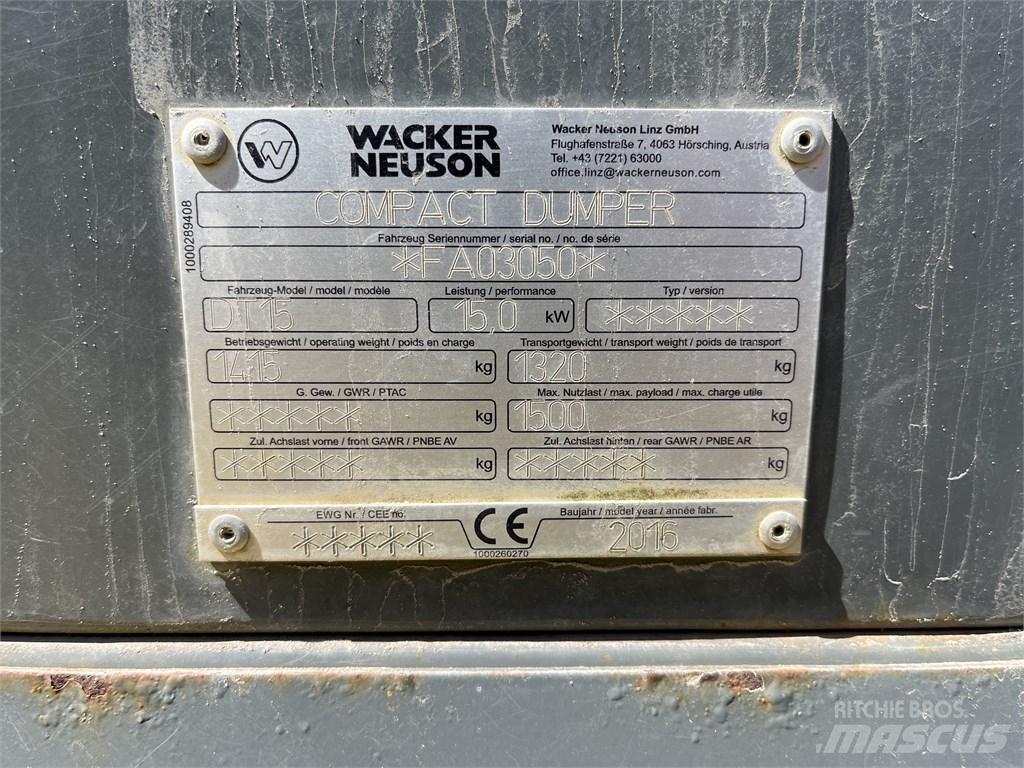 Wacker Neuson DT 15 Wozidła kolebkowe