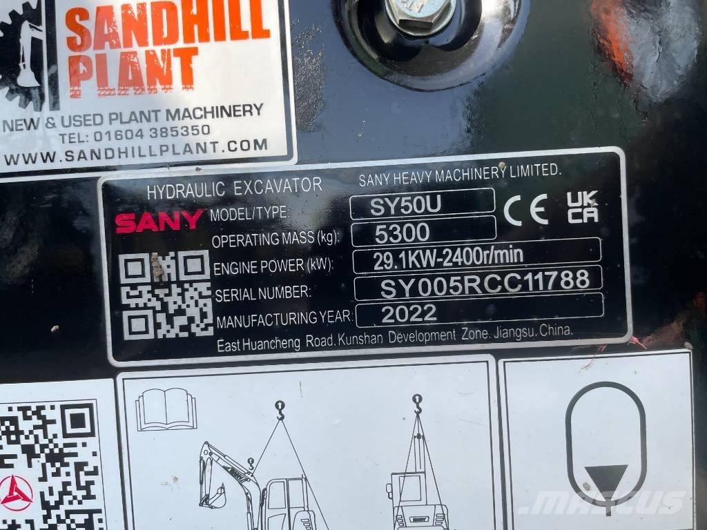 Sany SY 50 U Minikoparki